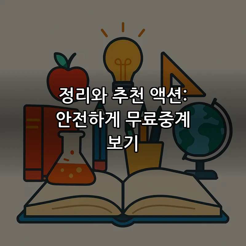 정리와 추천 액션: 안전하게 무료중계 보기