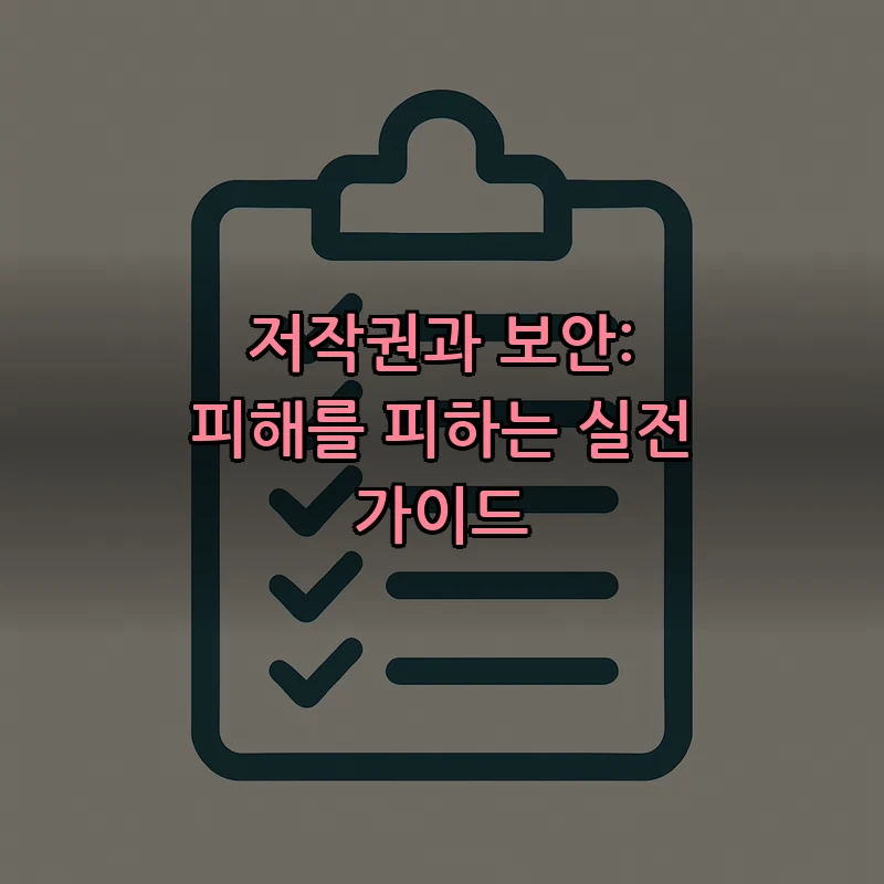 저작권과 보안: 피해를 피하는 실전 가이드