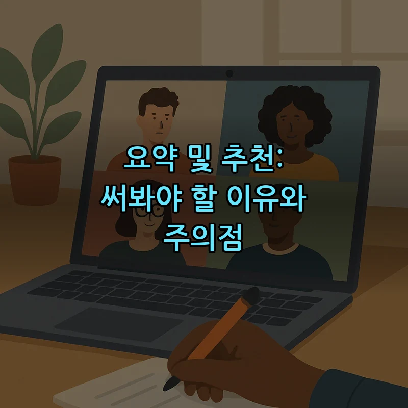 요약 및 추천: 써봐야 할 이유와 주의점