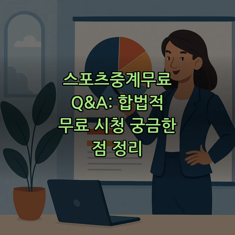 스포츠중계무료 Q&A: 합법적 무료 시청 궁금한 점 정리 커버 이미지