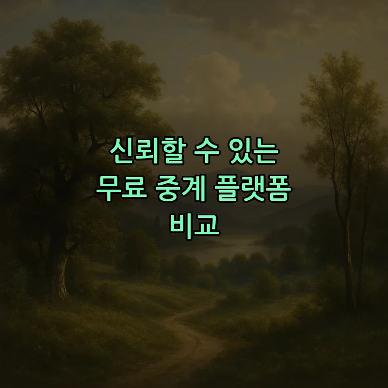 신뢰할 수 있는 무료 중계 플랫폼 비교