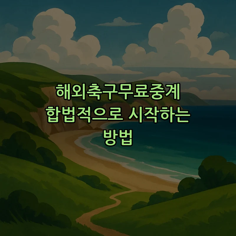해외축구 무료 중계 합법적으로 이용하는 방법