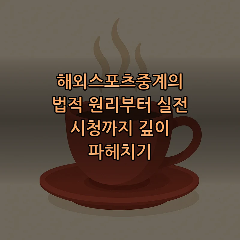 해외 스포츠 중계 방법: 안전하게 보는 법 안내