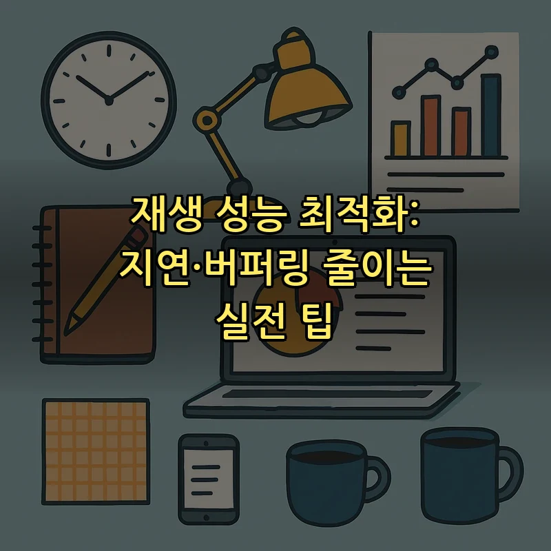 재생 성능 최적화: 지연·버퍼링 줄이는 실전 팁