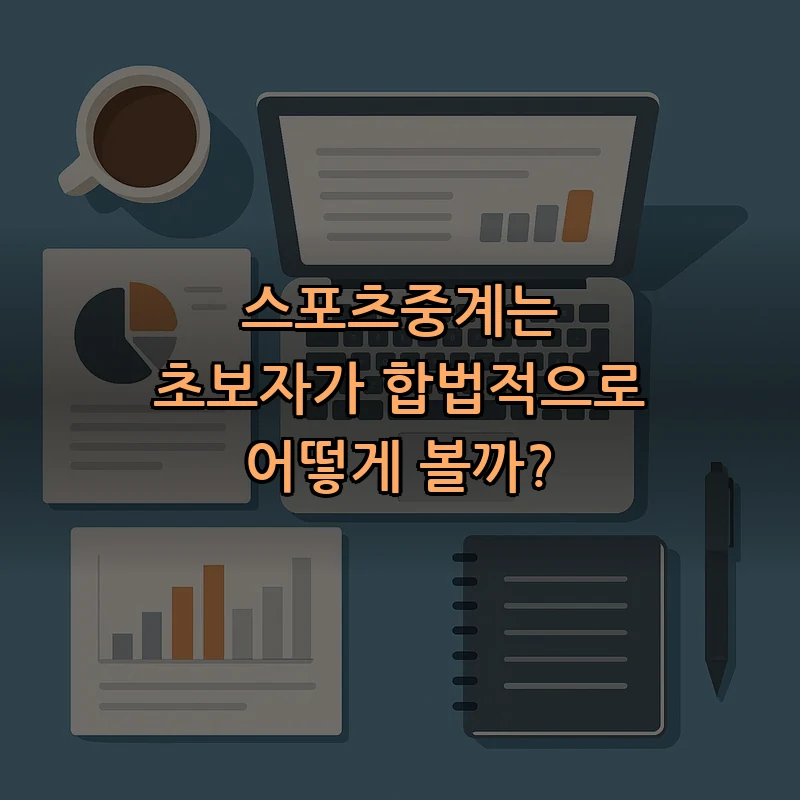 스포츠 중계를 합법적으로 보는 방법 — 초보자 가이드