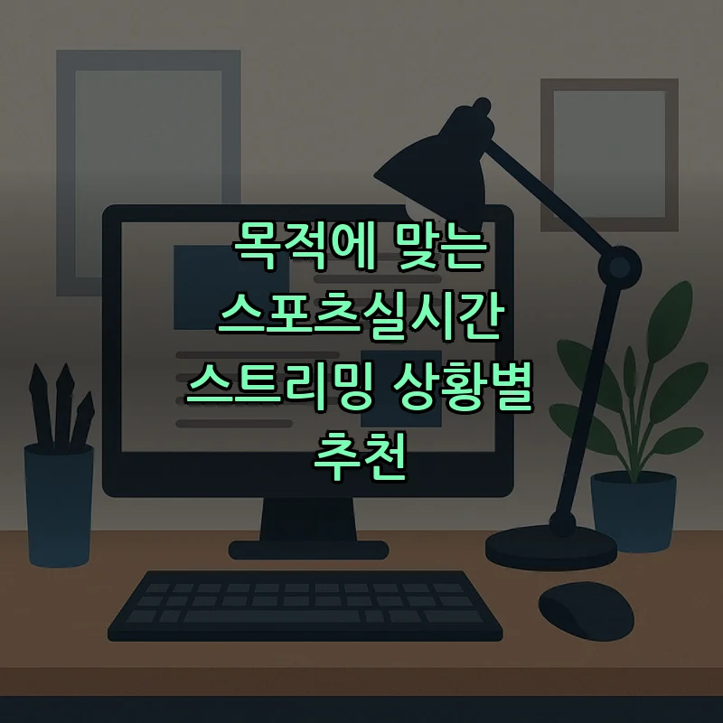 스포츠실시간 중계 이해하기: 초보자를 위한 가이드