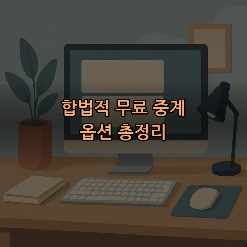 합법적 무료 중계 옵션 총정리