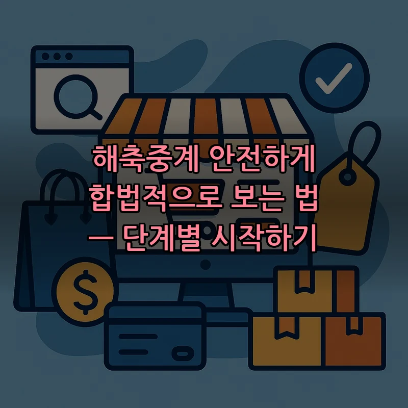해축중계 합법적으로 시청하는 방법 — 단계별 가이드