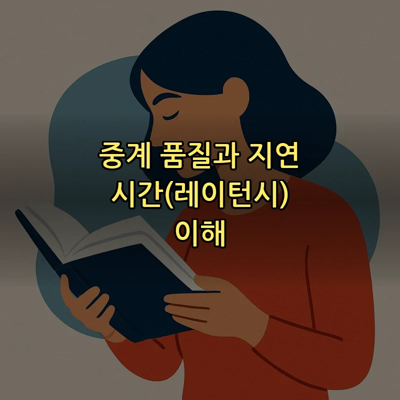중계 품질과 지연 시간(레이턴시) 이해