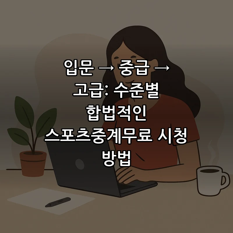 합법적인 스포츠중계 무료 시청 방법 — 입문부터 고급까지