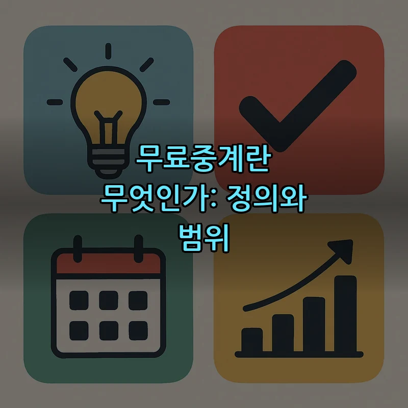 무료중계란 무엇인가: 정의와 범위