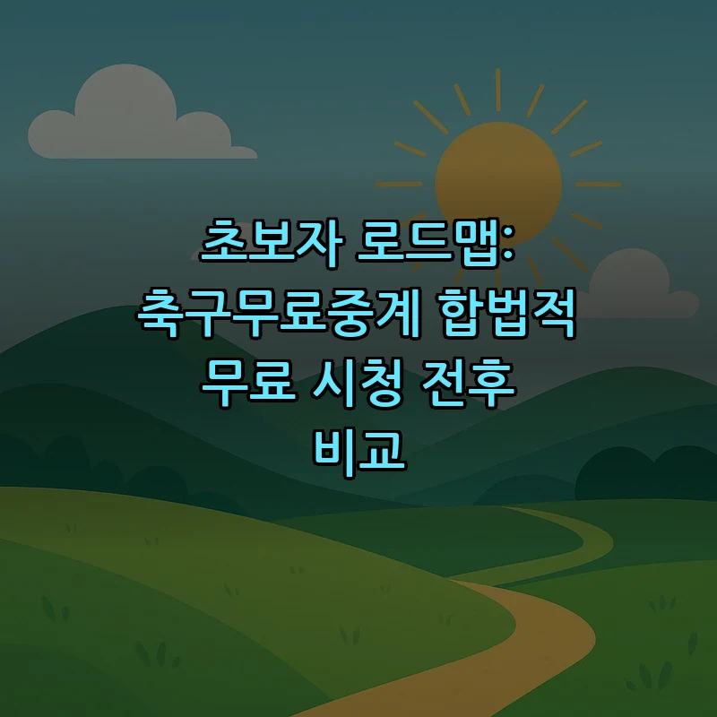 축구무료중계: 합법적인 무료 시청 방법 알아보기