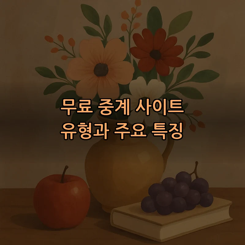 무료 중계 사이트 유형과 주요 특징