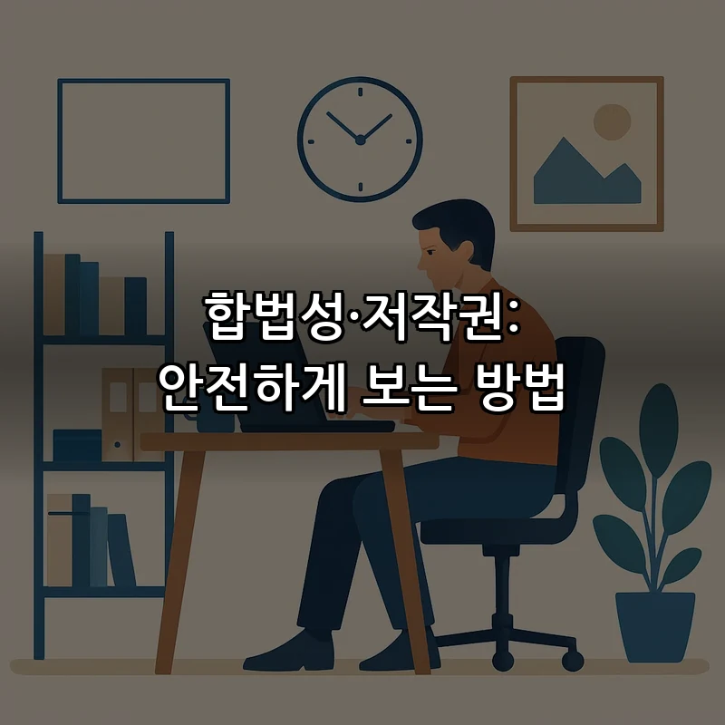 합법성·저작권: 안전하게 보는 방법