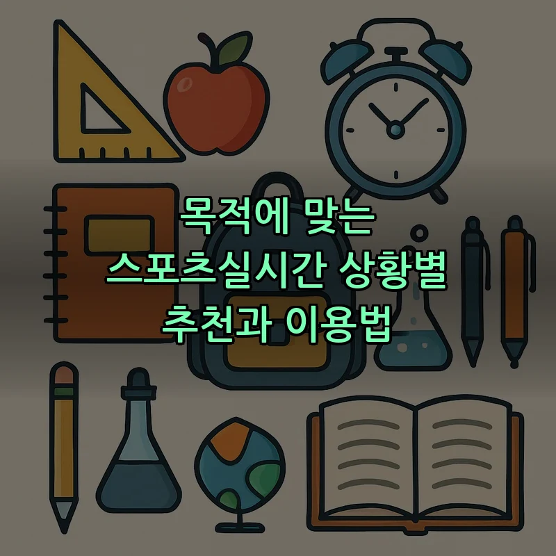 스포츠 실시간 중계의 모든 것 — 정의부터 이용법까지