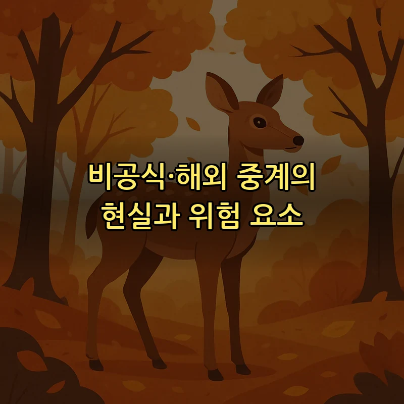 비공식·해외 중계의 현실과 위험 요소