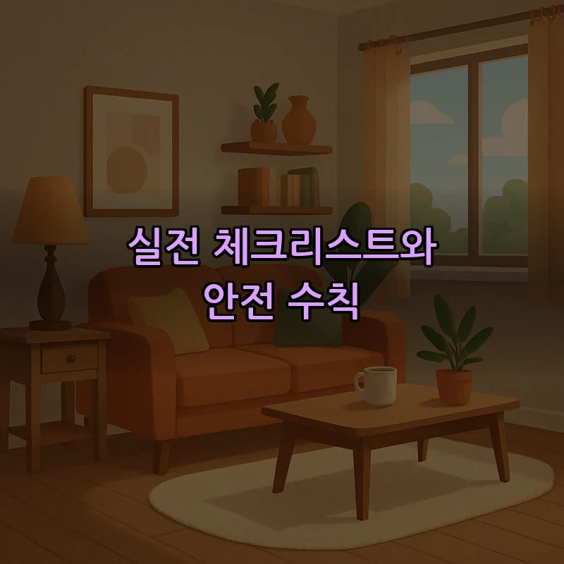 실전 체크리스트와 안전 수칙