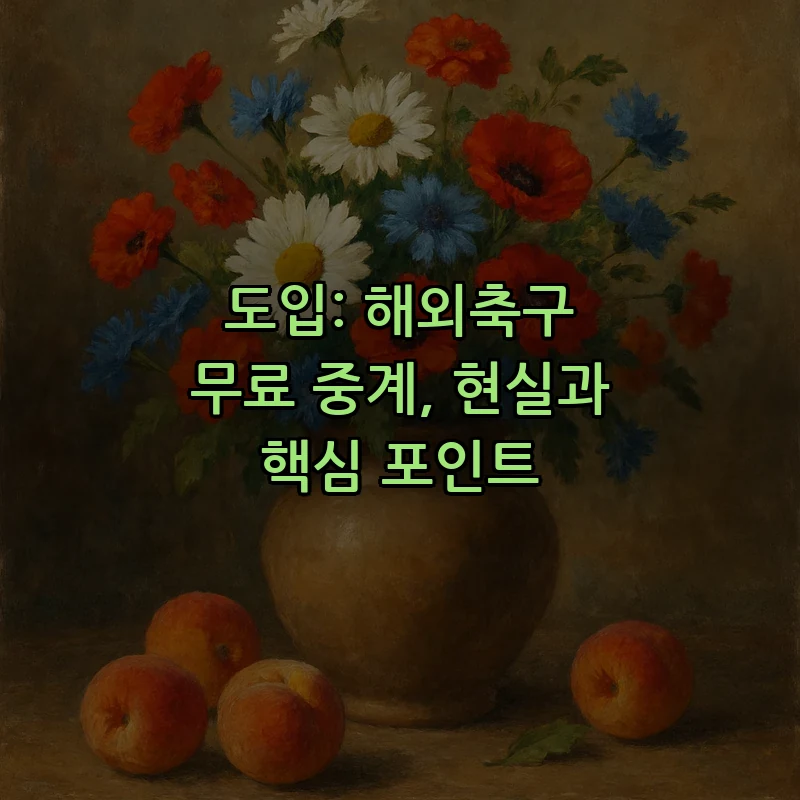 도입: 해외축구 무료 중계, 현실과 핵심 포인트