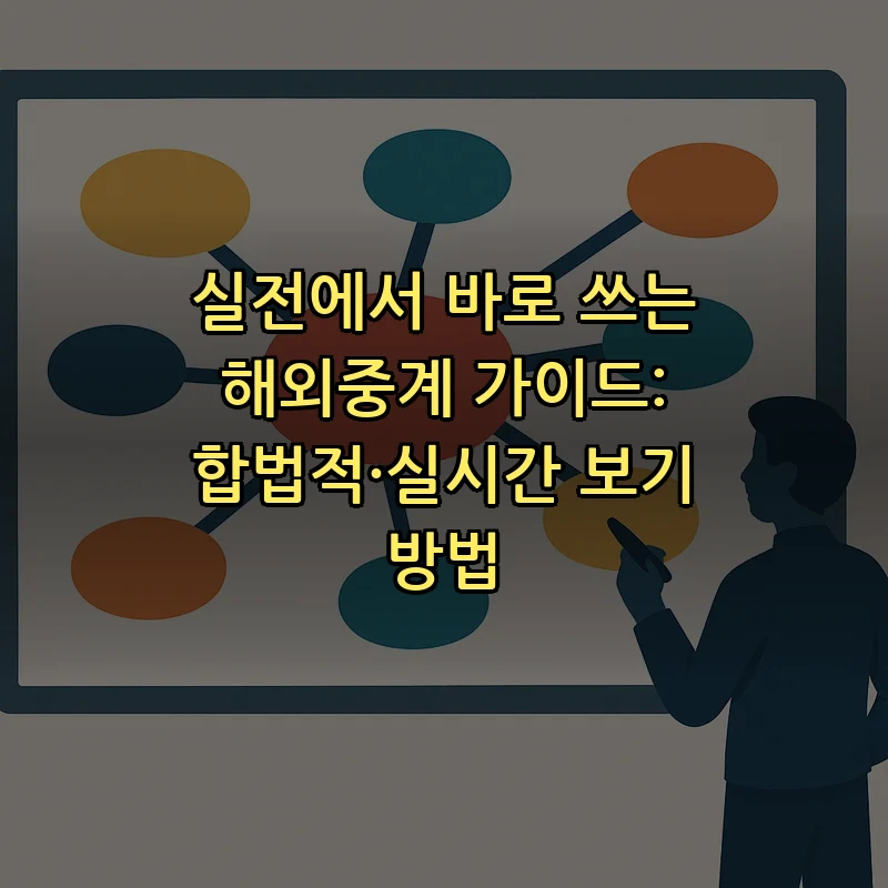 합법적으로 해외중계 보는 법: 가이드와 꿀팁