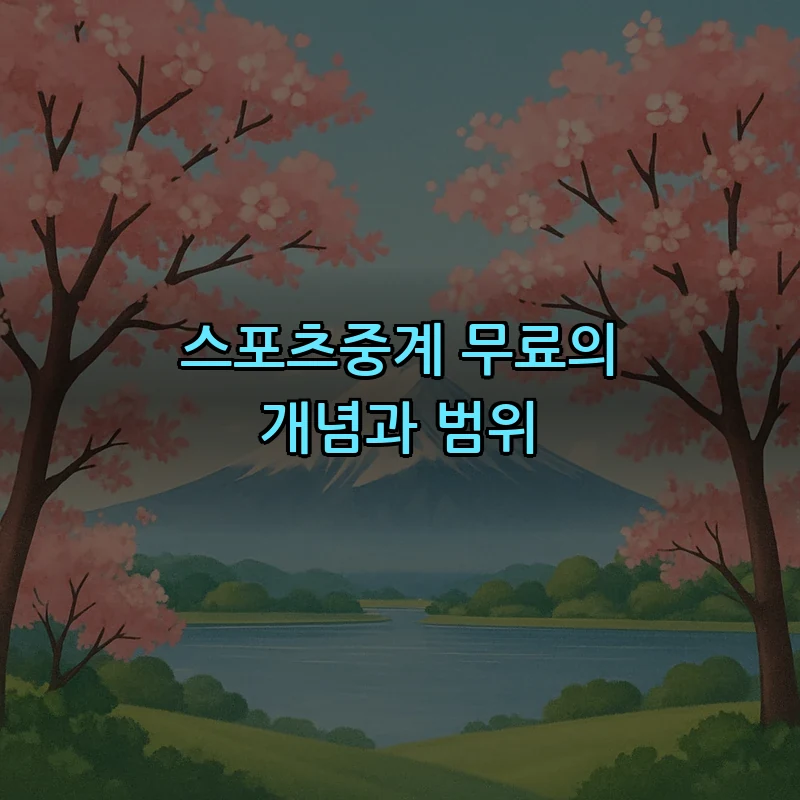 스포츠중계 무료의 개념과 범위