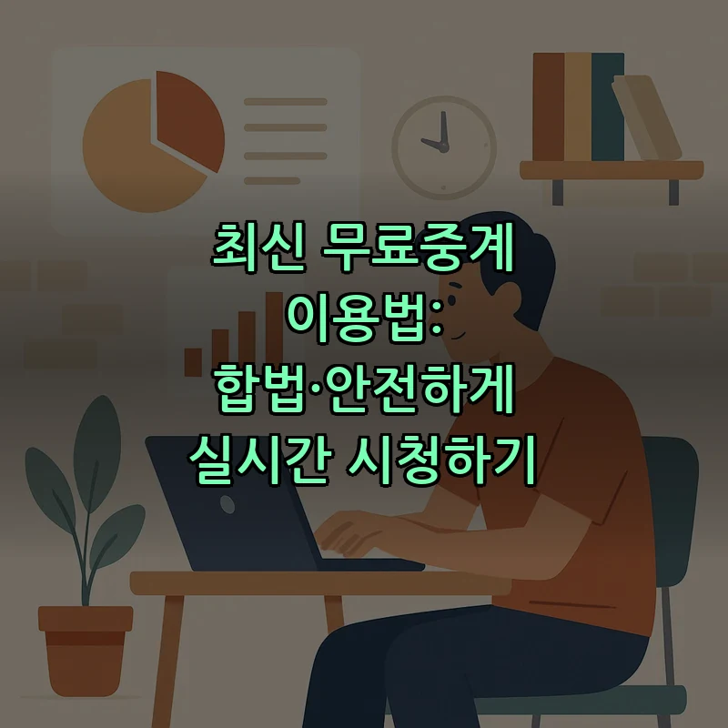 무료중계의 모든 것: 합법적으로 시청하는 법