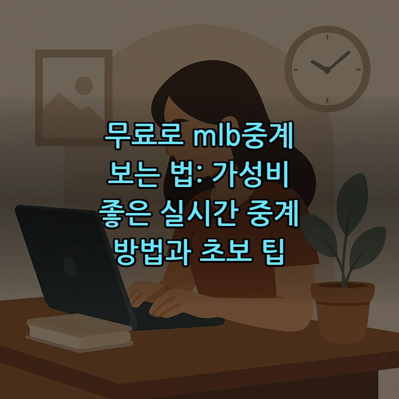 무료 MLB 중계 확인 방법 — 초보자를 위한 가이드