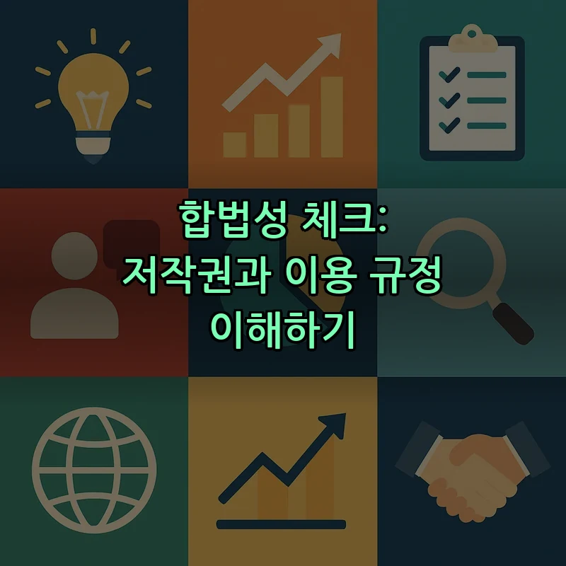 합법성 체크: 저작권과 이용 규정 이해하기