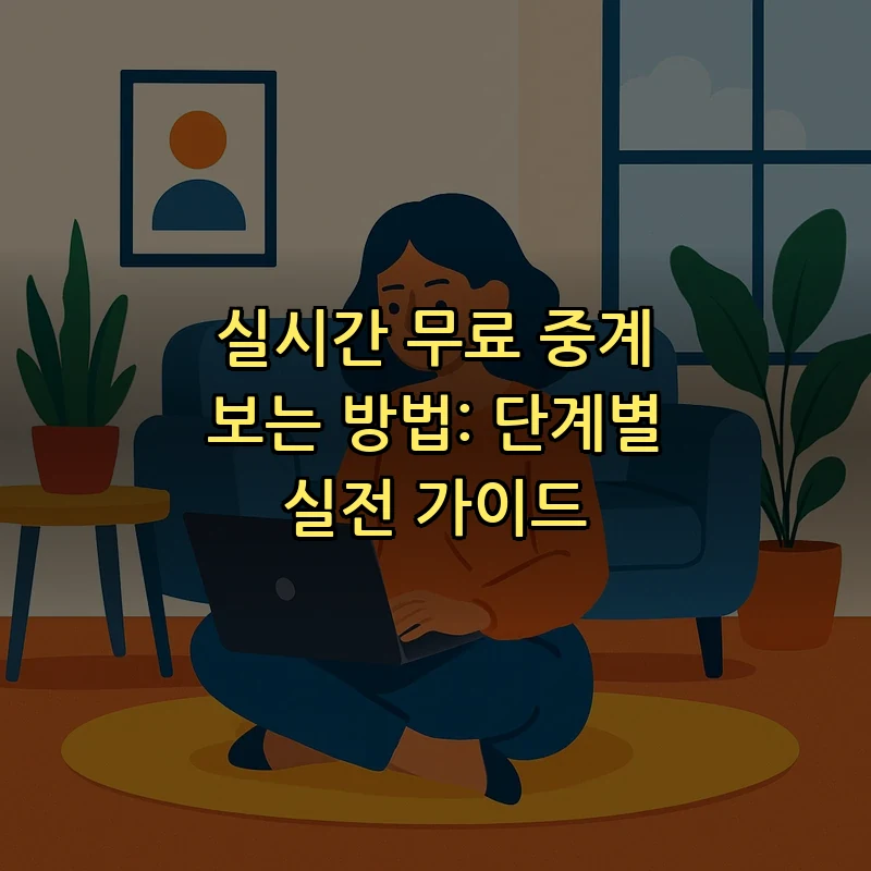 실시간 무료 중계 보는 방법: 단계별 실전 가이드