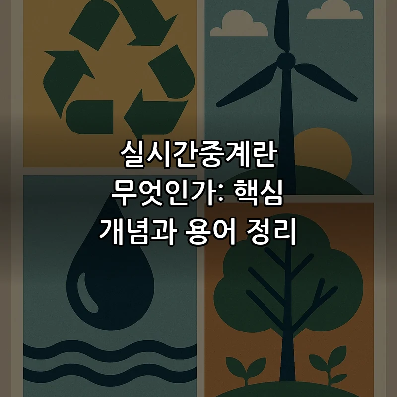실시간중계란 무엇인가: 핵심 개념과 용어 정리