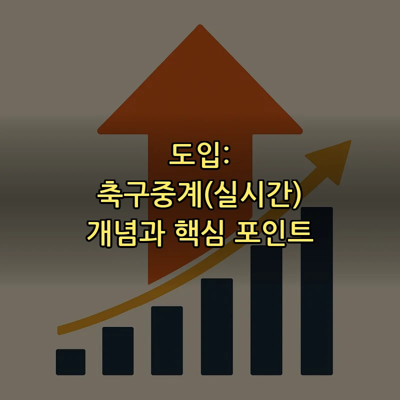 도입: 축구중계(실시간) 개념과 핵심 포인트
