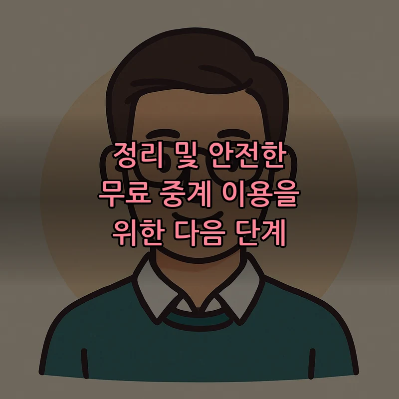 정리 및 안전한 무료 중계 이용을 위한 다음 단계