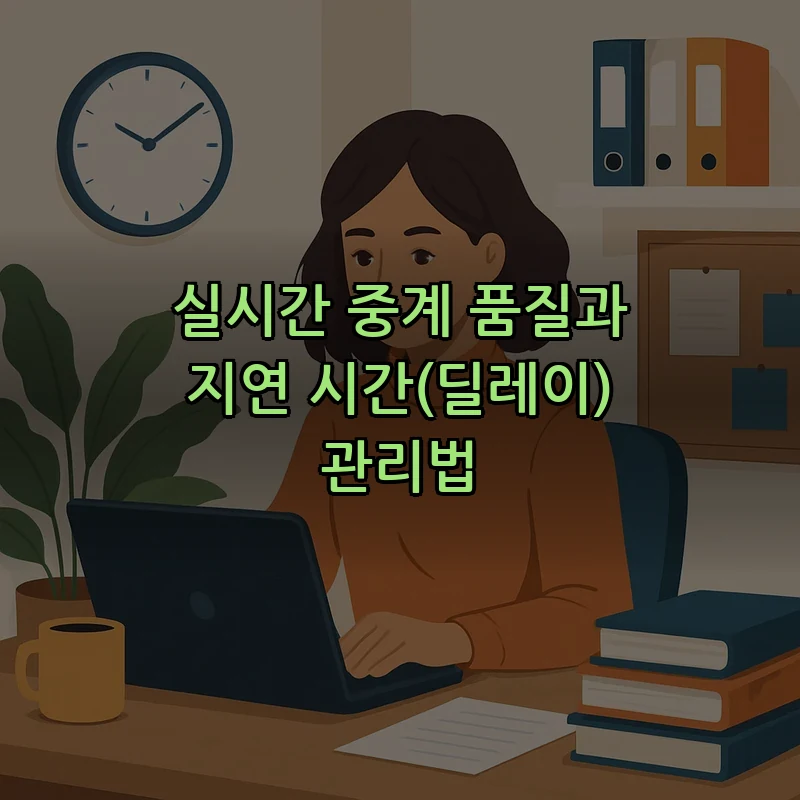 실시간 중계 품질과 지연 시간(딜레이) 관리법