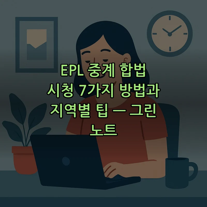 EPL 중계 합법 시청 방법 7가지