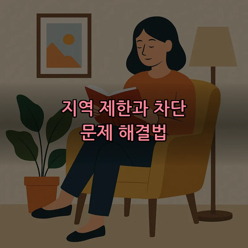 지역 제한과 차단 문제 해결법
