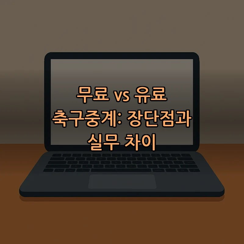 무료 vs 유료 축구중계: 장단점과 실무 차이