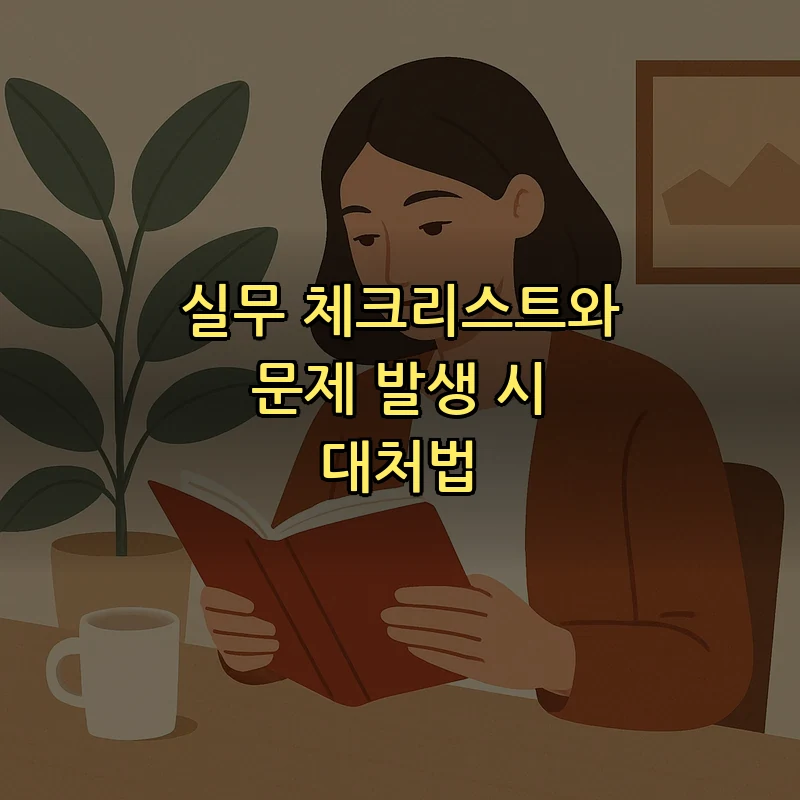 실무 체크리스트와 문제 발생 시 대처법