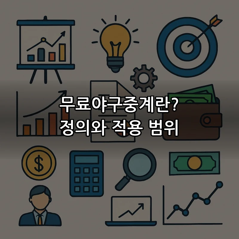 무료야구중계란? 정의와 적용 범위