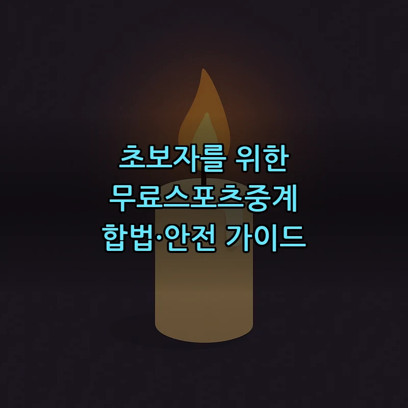 합법적 무료스포츠중계: 초보자를 위한 안전 가이드