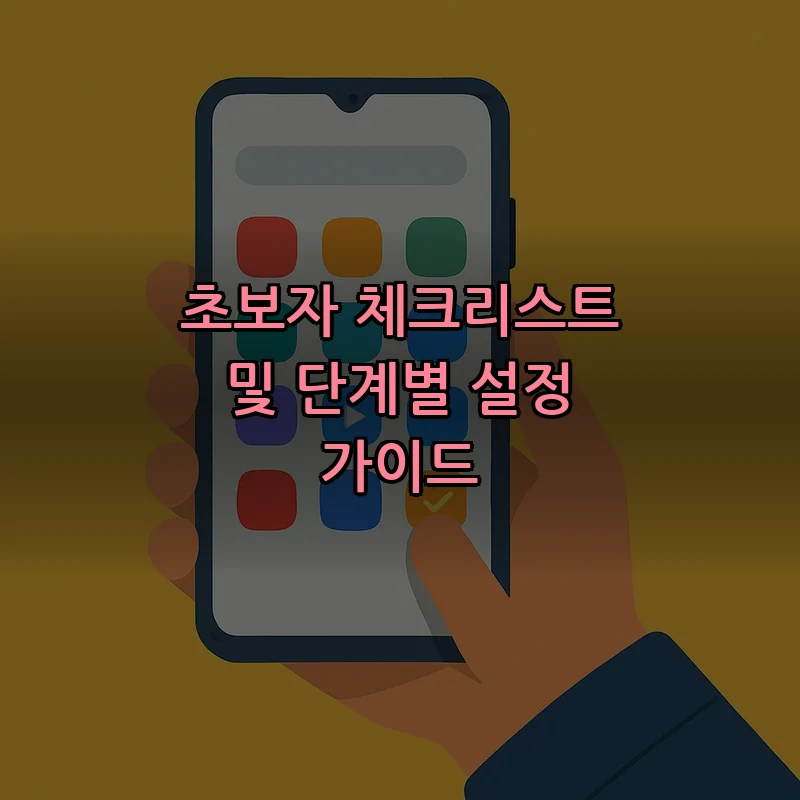 초보자 체크리스트 및 단계별 설정 가이드