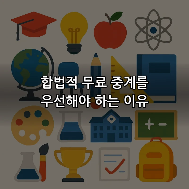합법적 무료 중계를 우선해야 하는 이유