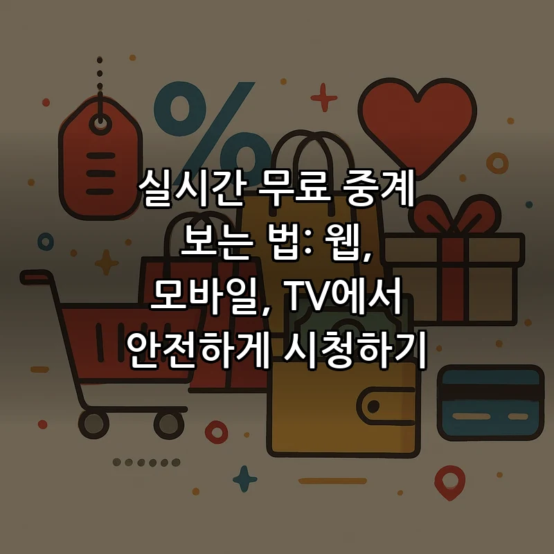 실시간 무료 중계 보는 법: 웹, 모바일, TV에서 안전하게 시청하기