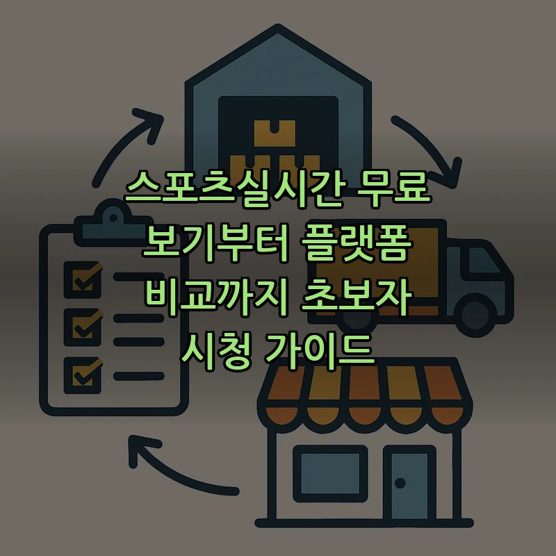 스포츠실시간 시청 방법 — 초보자를 위한 가이드