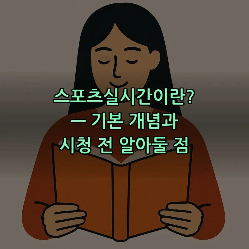 스포츠실시간이란? — 기본 개념과 시청 전 알아둘 점