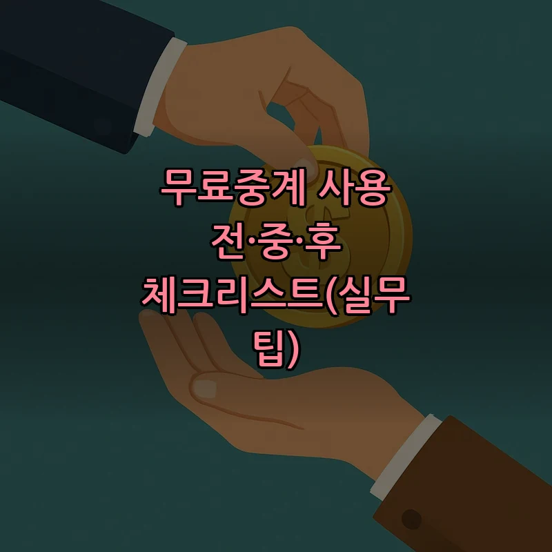 무료중계 사용 전·중·후 체크리스트(실무 팁)