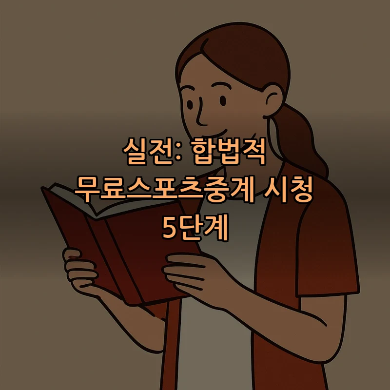 실전: 합법적 무료스포츠중계 시청 5단계
