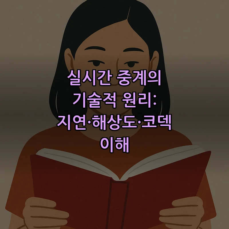 실시간 중계의 기술적 원리: 지연·해상도·코덱 이해
