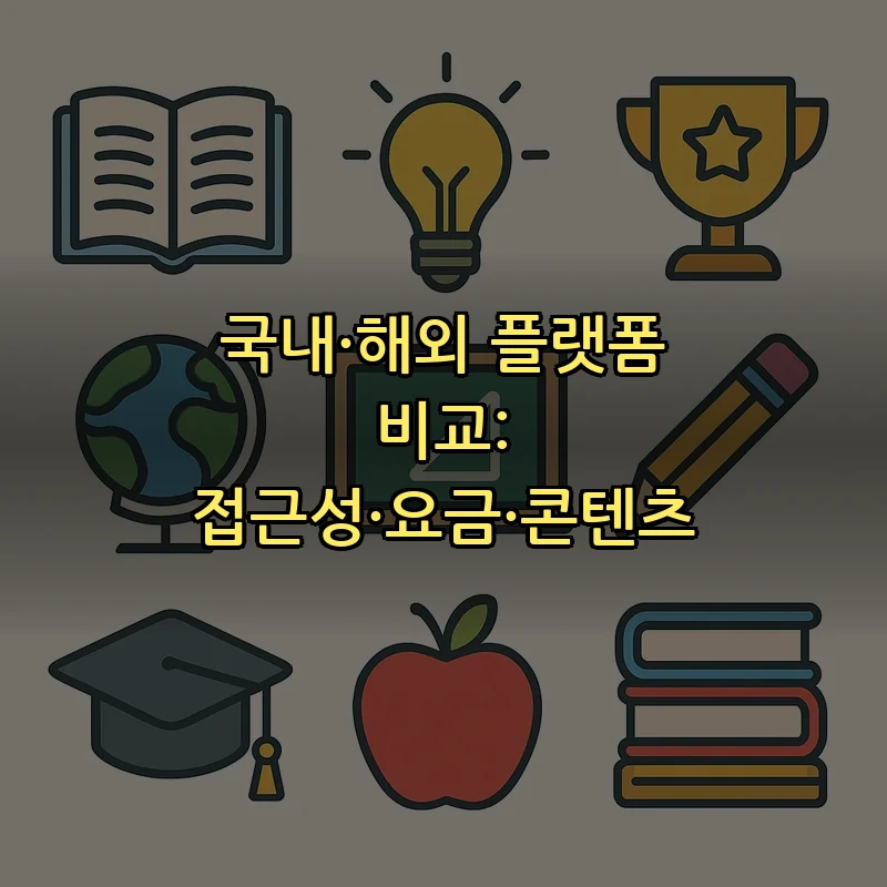 국내·해외 플랫폼 비교: 접근성·요금·콘텐츠