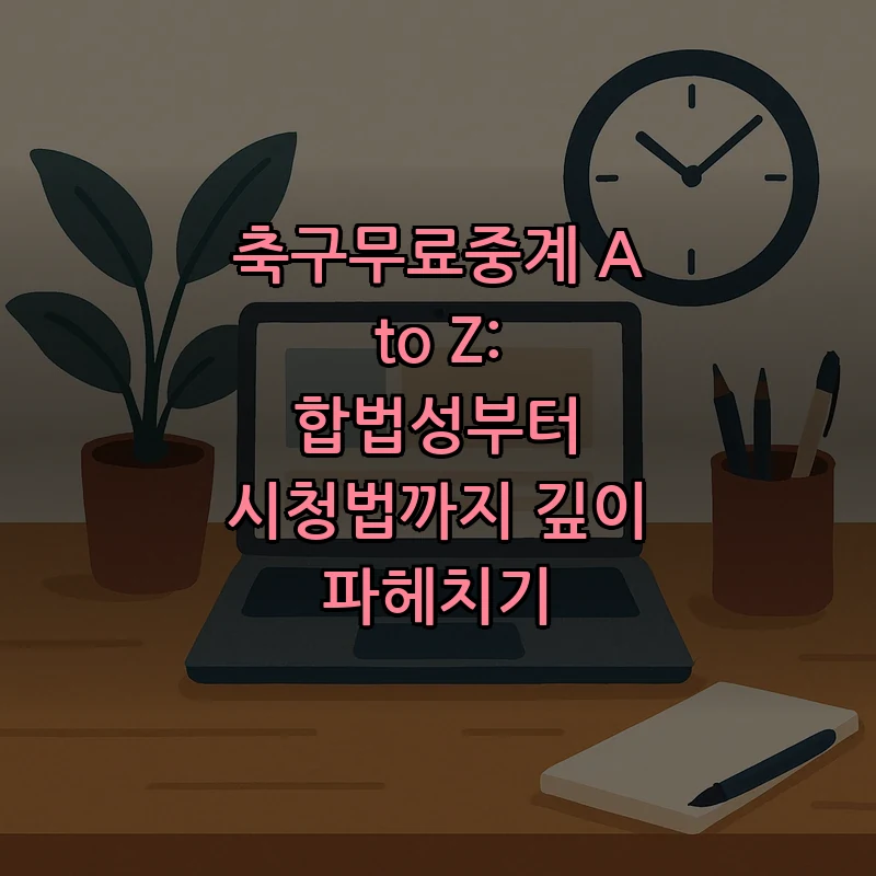 축구무료중계 가이드: 합법성과 안전성을 최대한 활용하기