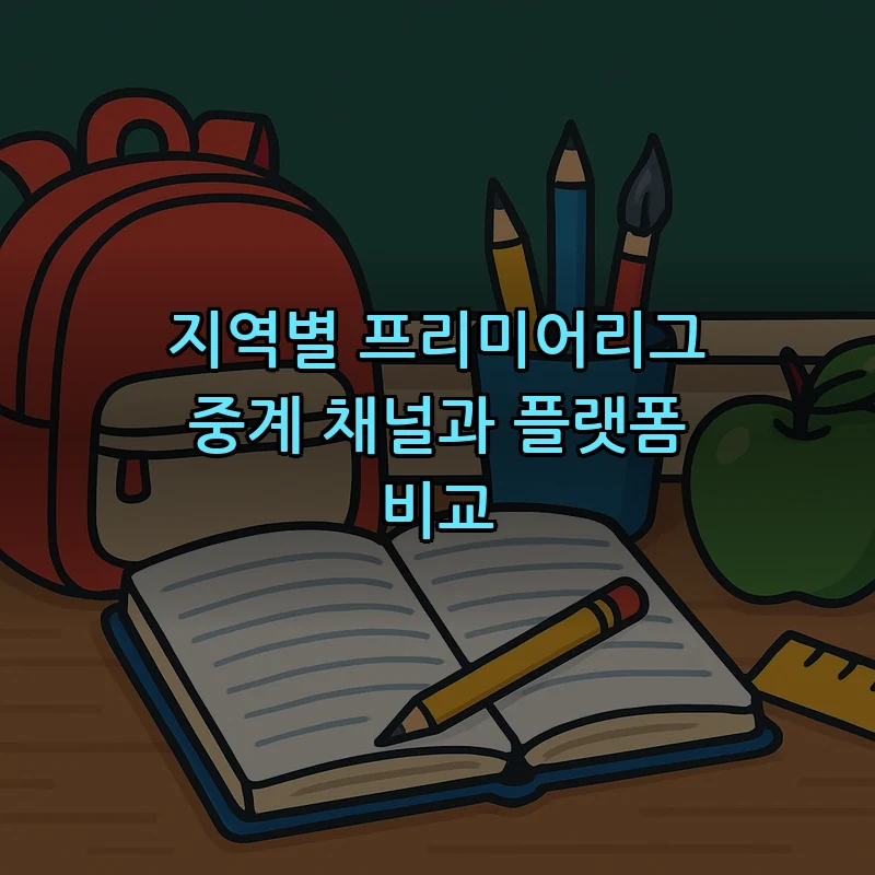 지역별 프리미어리그 중계 채널과 플랫폼 비교