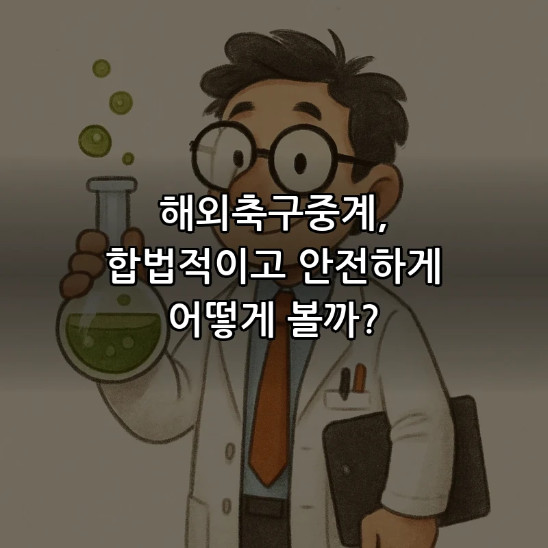 해외축구중계, 안전하게 보는 법 가이드